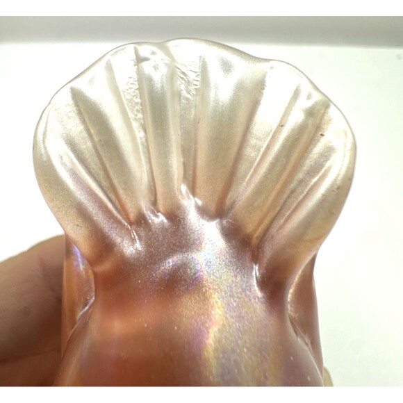 Vintage Hand Blown Art Glass Pink Satin Glass Bird Dove Figurine - Picture 10 of 10